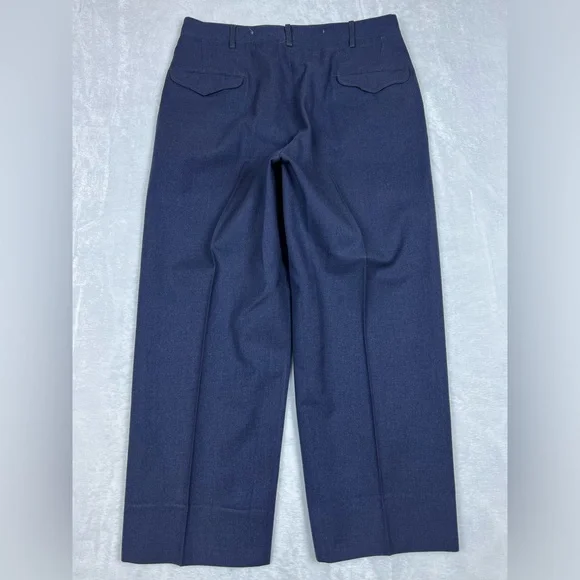 Vintage Military Uniform Conmar Zipper Trousers 34x28